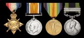 Four: Rifleman Mohammad Khan, 4-6 Raj Rifles, late 123 Outram’s Rifles

1914-15 Star (No. 1672 Rfmn.,...