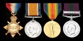 Four: Private J. Bell, Northumberland Fusiliers

1914-15 Star (17441 Pte., North’d. Fus.); British War and...