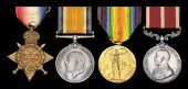 Four: Acting Corporal G. H. C. Lewis, Royal Engineers, awarded the M.S.M. for Mesopotamia

1914-15 Star (86731...