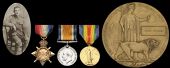 Family group:

Three: Private Percy Sprules, Middlesex Regiment, killed in action, ‘1st Day of the Somme’, 1...