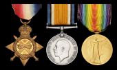 Three: Stoker Petty Officer F. Charman, Royal Navy

1914-15 Star (K.8602 Act. L. Sto., R.N.); British War and...