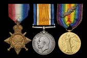Three: Warrant Officer Class 2 H. R. Adams, 25th (Frontiersmen) Battalion, Royal Fusiliers

1914-15 Star (13537...
