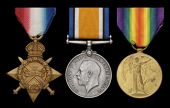 Three: Private H. A. Bryan, Border Regiment

1914-15 Star (2116 Pte., Bord. R.); British War and Victory Medals...