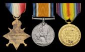 Three: Lieutenant J. L. Mifsud, King’s Own Malta Artillery

1914-15 Star (2 Lieut., K.O. Malta A.); British War...