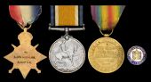 Three: Serjeant H. J. Dewling, Royal Newfoundland Regiment

1914-15 Star (45 L. Cpl., R. Newf’d. R.); British...