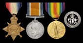 Three: Private A. D. Sutton, Wellington Infantry Regiment, New Zealand Expeditionary Force, wounded in action,...