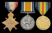 Three: Trooper T. A. McEwan, British South Africa Police

1914-15 Star (1527 Tpr., B.S.A.P.); British War and...