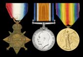 Three: Lance-Corporal A. H. Manning, 4th, late 6th South African Infantry, wounded in action, Delville Wood, 17 July...