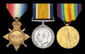 Three: Lance-Corporal T. W. Burn, 11th and 4th South African Infantry, late 7th Citizen Battery

1914-15 Star...