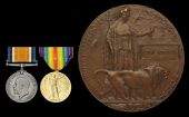 Pair: Private P. Mitchell, South Wales Borderers, who died in Mesopotamia, 3 October 1918

British War and Victory...