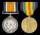 Pair: Private C. M. McAlister, 2nd South African Infantry, who served in France and was wounded in action and taken...
