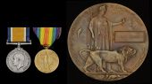 Pair: Private F. Losper, 1st Cape Corps, who died of disease in East Africa, 8 July 1917

British War and...