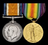 Pair: Company Quartermaster Sergeant W. C. Footman, South African Native Labour Corps

British War and Bilingual...