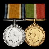 British War and Mercantile Marine War Medal pairs (2) (Joseph A. Cook; George Paton) second pair mounted as worn,...