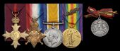 A Great War ‘Italian operations’ O.B.E. group of five awarded to Lieutenant-Colonel E. A. Gates, Royal Army...