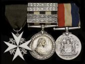 An Order of St. John group of three awarded to Corps Superintendent Mrs Elizabeth Forrest Morton Whitby

The Order...