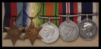 Five: Petty Officer J. H. Robson, Royal Navy

1939-45 Star; Atlantic Star; Defence and War Medals 1939-45; Royal...