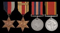 Four: Steward C. J. Fourie, South African Naval Forces

1939-45 Star; Africa Star, clasp, North Africa 1942-43;...