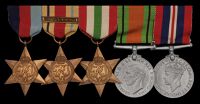 Five: Lieutenant L. B. Williams, Royal Naval Volunteer Reserve

1939-45 Star; Africa Star, clasp, 1st Army; Italy...