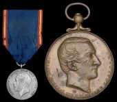 A rare R.V.M. and Durand Medal pair awarded to Subadar Krishna Appaji Bahadur, O.B.I., R.V.M., 3rd Bombay Sappers...