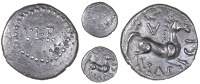 Catuvellauni, Tasciovanus, Unit, VER within beaded border, rev. horse right, TASCI A around, 1.44g/12h (BMC 1670ff;...