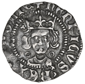 Henry VI (First reign, 1422-1461), Annulet-Trefoil sub-issue, Penny, Calais, mm. cross V on obv. only, annulets by...