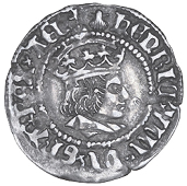 Henry VIII (1509-1547), First coinage, Halfgroat, York, Abp Wolsey, mm. escallop, keys and cardinal’s hat below shiel...