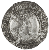 Henry VIII (1509-1547), Second coinage, Groat, Tower, mm. rose, bust D, reads franc, saltires in forks, 2.64g/2h (Whi...