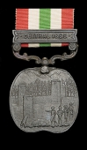Jummoo and Kashmir 1895, 1 clasp, Chitral 1895, the reverse of the latter impressed Gurney, London, unnamed, good...