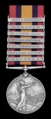 Queen’s South Africa 1899-1902, 7 clasps, Belmont, Modder River, Paardeberg, Johannesburg, Diamond Hill, Belfast,...