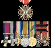 The extremely rare North Russia 1919 operations D.S.O., East Africa operations 1916 operations D.S.C. awarded to...
