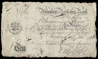 British Provincial, Berkshire, Abingdon, Abingdon & Berkshire Bank, Ten Pounds, 1 January 1799, no. 3711, for Child,...