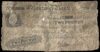 British Provincial, Cheshire, Nantwich, Nantwich Bank, Two Pounds, 4 January 1823, no. 303, for Broughton & Garnett,...