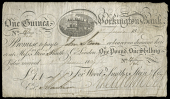 British Provincial, Cumberland, Workington, Workington Bank, One Guinea, 3 June 1809, no. 192/302, for Wood, Smiths,...