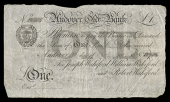 British Provincial, Hampshire, Andover, Andover Old Bank, One Pound, 13 October 1825, no. 12784, for Joseph...