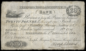 British Provincial, Herefordshire, Hereford, Hereford, Ross & Archenfield Bank, Twenty Pounds, 1 November 1862, no....