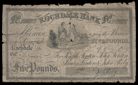 British Provincial, Lancashire, Rochdale, Rochdale Bank, Five Pounds, 3 August 1819, no. 29, for Joseph Fenton, John...