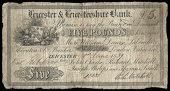 British Provincial, Leicestershire, Leicester, Leicester & Leicestershire Bank, Five Pounds, 1 June 1839, C 238, for...
