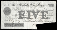 British Provincial, Lincolnshire, Sleaford, Sleaford & Newark Bank, Five Pounds, 1 January 1879, no. 1163, for...