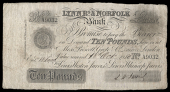 British Provincial, Norfolk, King’s Lynn, Lynn R[egi]s & Norfolk Bank, Ten Pounds, 18 October 1880, A 9032, for...