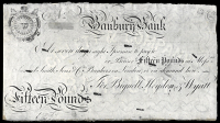British Provincial, Oxfordshire, Banbury, Banbury Bank, Fifteen Pounds at Seven Days Sight, for Bignell, Heydon &...