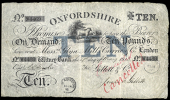 British Provincial, Oxfordshire, Witney, Witney Bank, Ten Pounds, 9 May 1913, W 4469, for Gillett & Co, signed by...