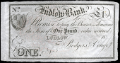 British Provincial, Shropshire, Ludlow, Ludlow Bank, One Pound, 18—, unissued, for Prodgers & Co (Outing 1294I;...