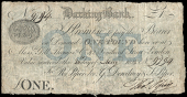 British Provincial, Surrey, Dorking, Darking (sic) Bank, One Pound, 20 May 1823, no. 9794, for R. Piper Senr, G....