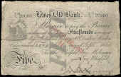British Provincial, Sussex, Lewes, Lewes Old Bank, Five Pounds, 4 September 1868, no. 20060, for Thomas Whitfeld,...