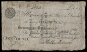 British Provincial, Warwickshire, Birmingham, Birmingham Bank, One Pound, 22 October 1805, no. 4024, for William...