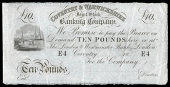 British Provincial, Warwickshire, Coventry, Coventry & Warwickshire Joint Stock Banking Co, Ten Pounds, 18—, E 4,...