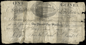 British Provincial, Westmorland, Kirkby Stephen, Kirby (sic) Stephen Bank, One Guinea, 12 August 1807, no. 7/45, for...