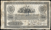 British Provincial, Wiltshire, Bradford-on-Avon, North Wilts Banking Co, Five Pounds, 30 December 1851, no. 2558,...