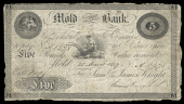 British Provincial, Wales, FLINTSHIRE, Mold, Mold Bank, Five Pounds, 25 March 1829, A 1478, for Samuel & James...
